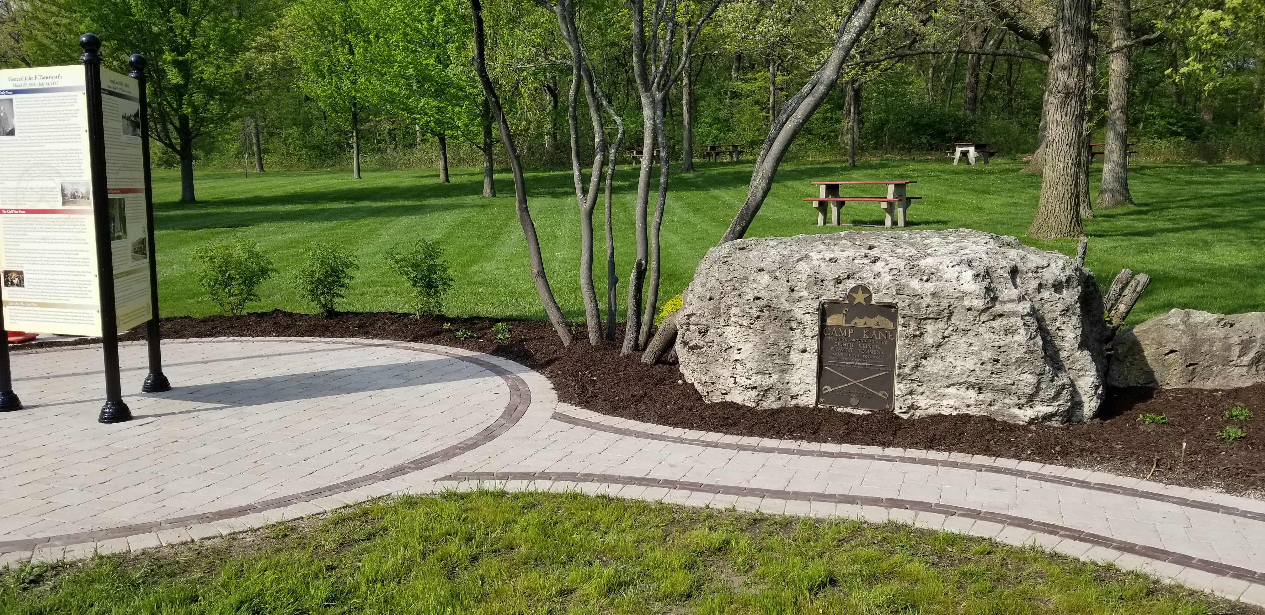 Camp Kane walkway, St. Charles, IL — B&L Landscape commercial